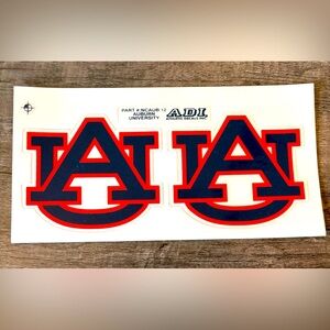 Set of AUBURN FOOTBALL Decal- 4” x 3.5”